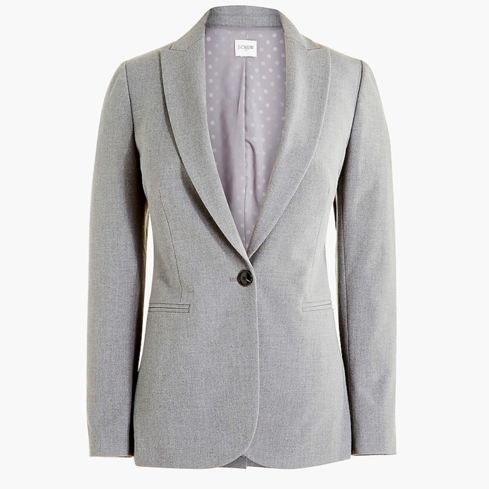 NWT J.Crew Factory Ruby Blazer Gray sz 12